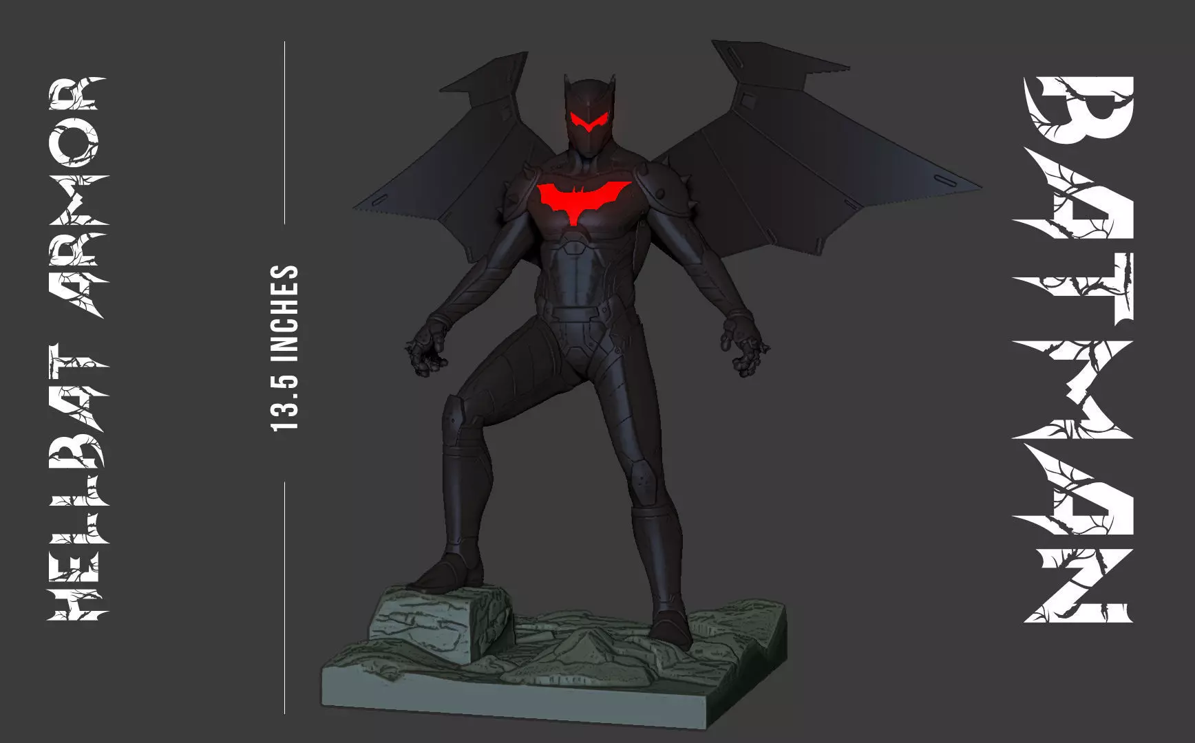 Batman Hellbat Armor 3D print model_0