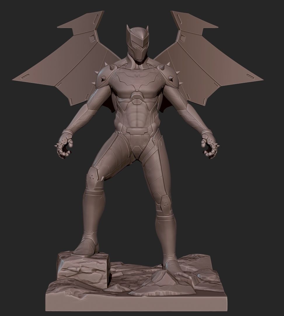 Batman Hellbat Armor 3D print model_2