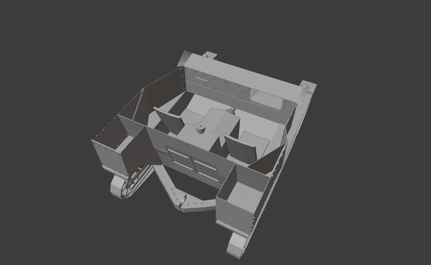 carden loyd tankette 3D Model Low Poly Low-poly 3D model_3