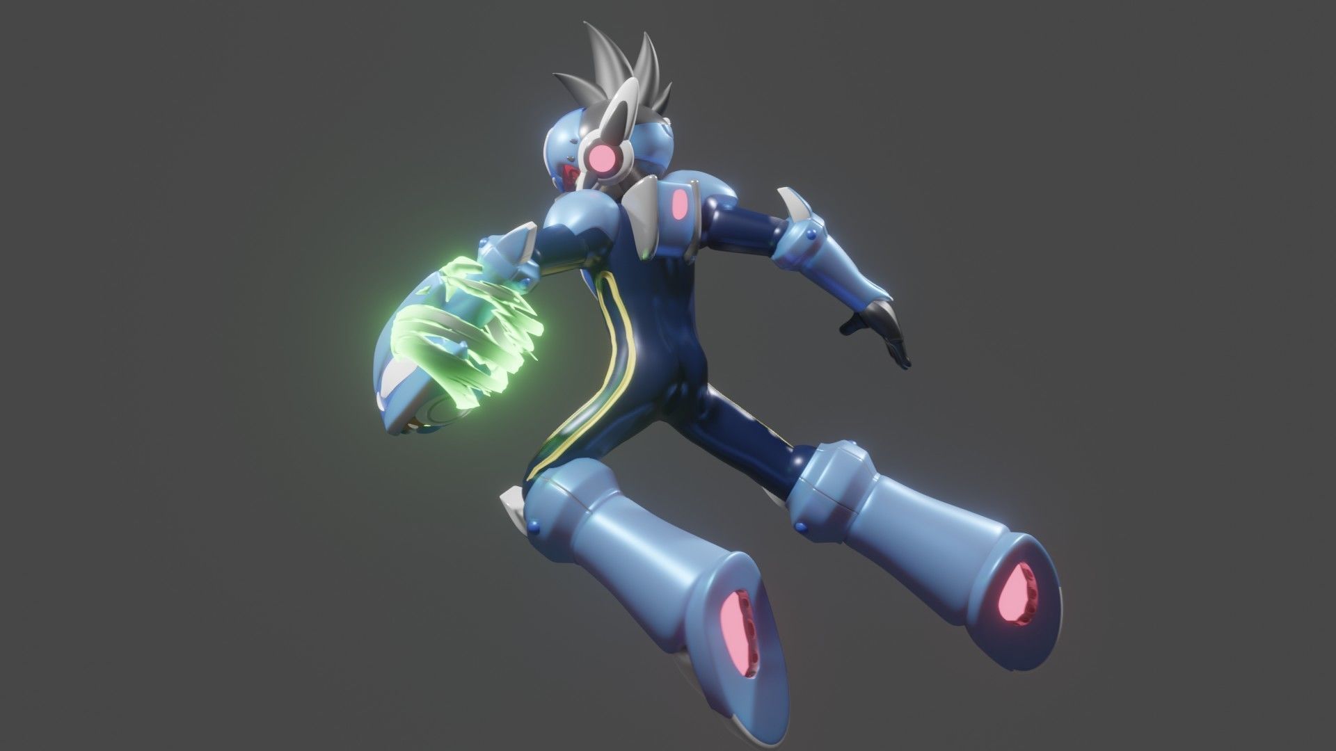 Rockman Starforce Low-poly 3D model_8