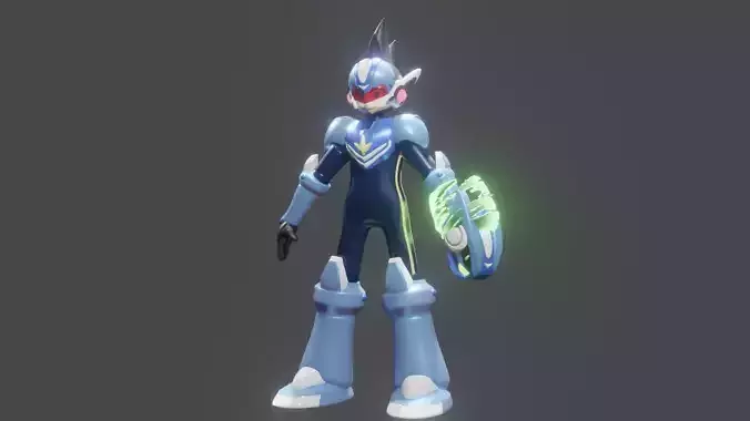 Rockman Starforce Low-poly 3D model