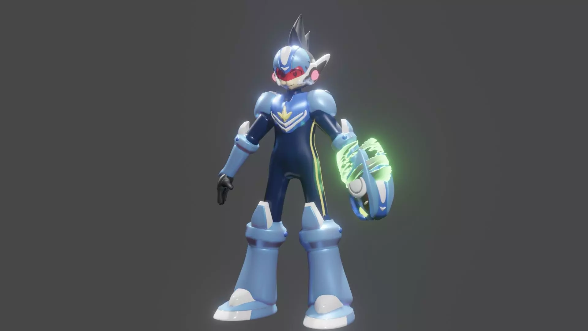 Rockman Starforce Low-poly 3D model_0