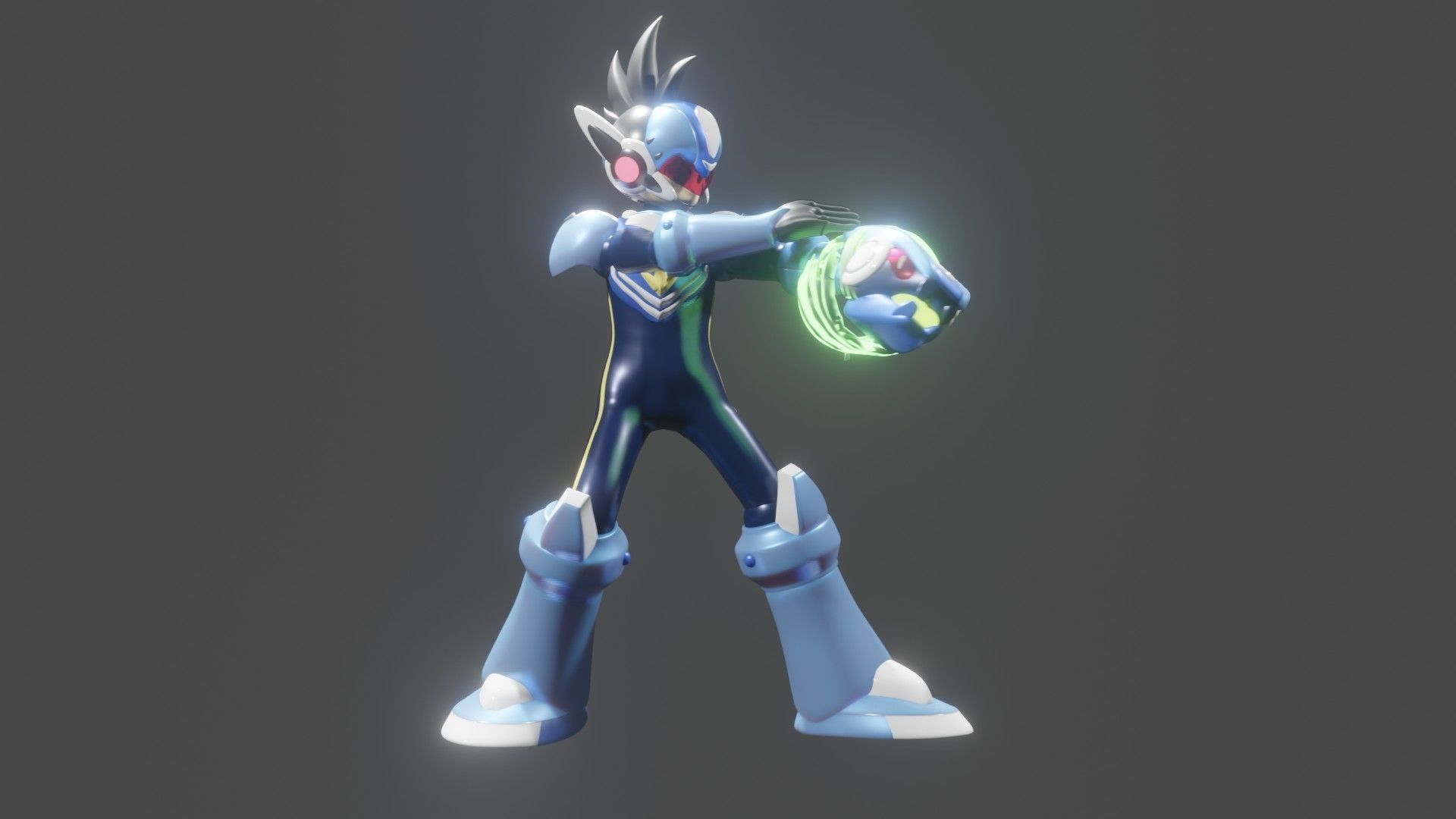 Rockman Starforce Low-poly 3D model_4