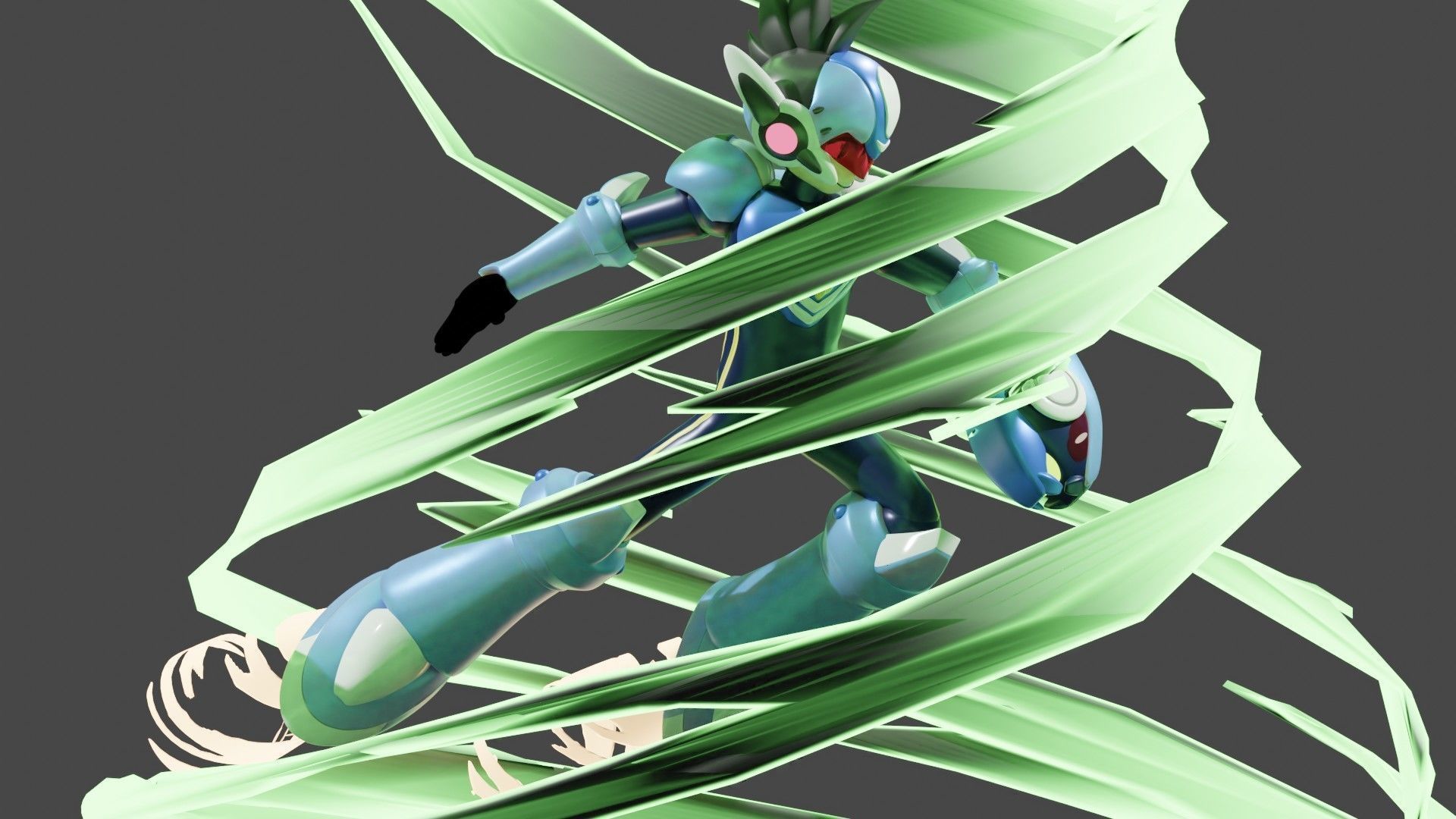 Rockman Starforce Low-poly 3D model_10