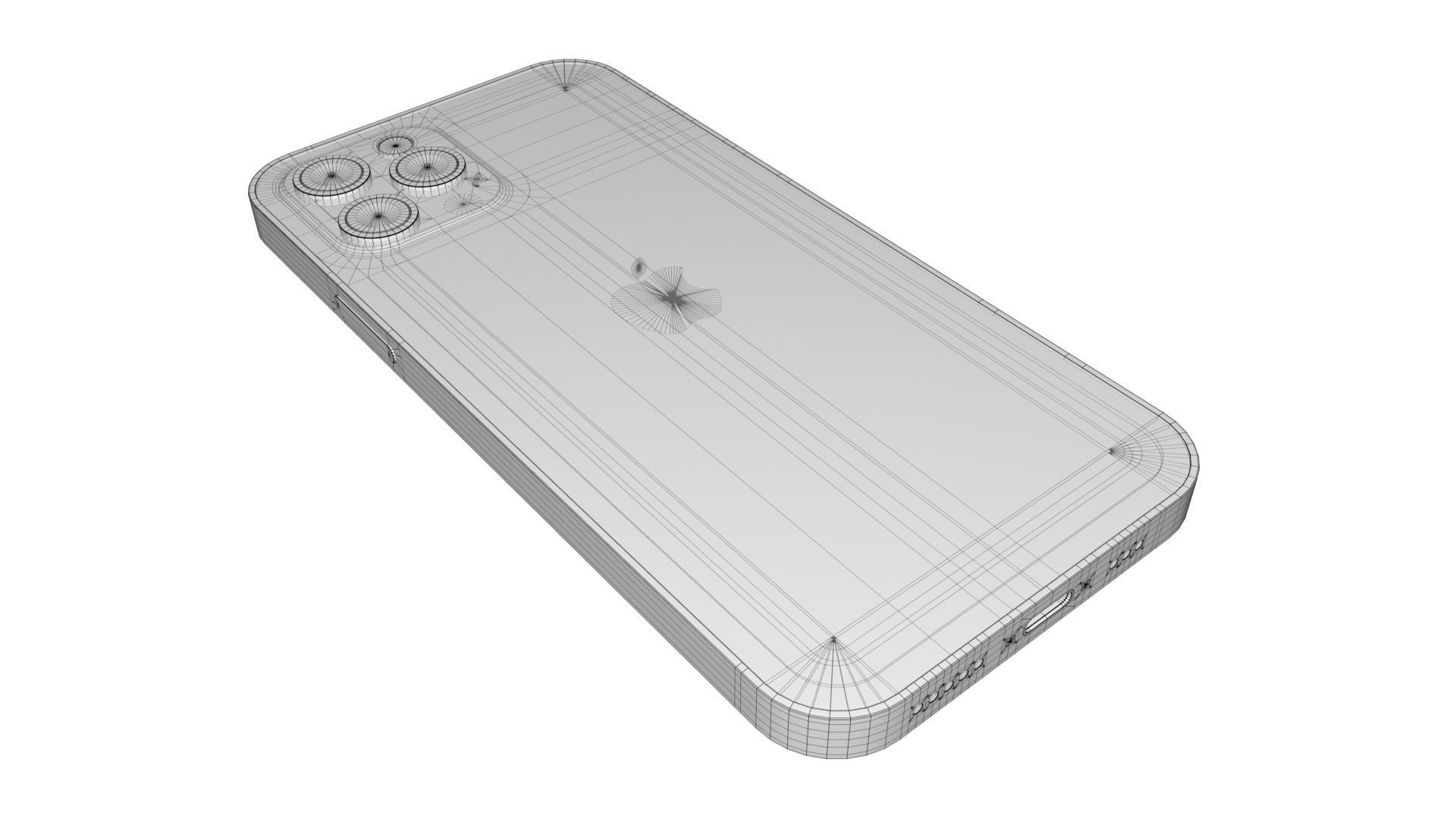 Apple iPhone 12 Pro Low-poly 3D model_7