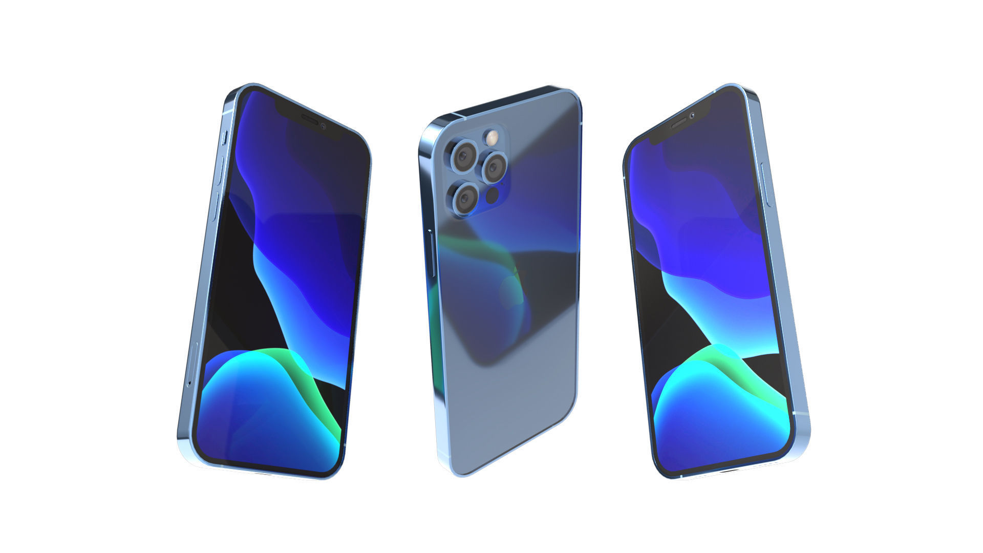 Apple iPhone 12 Pro Low-poly 3D model_3