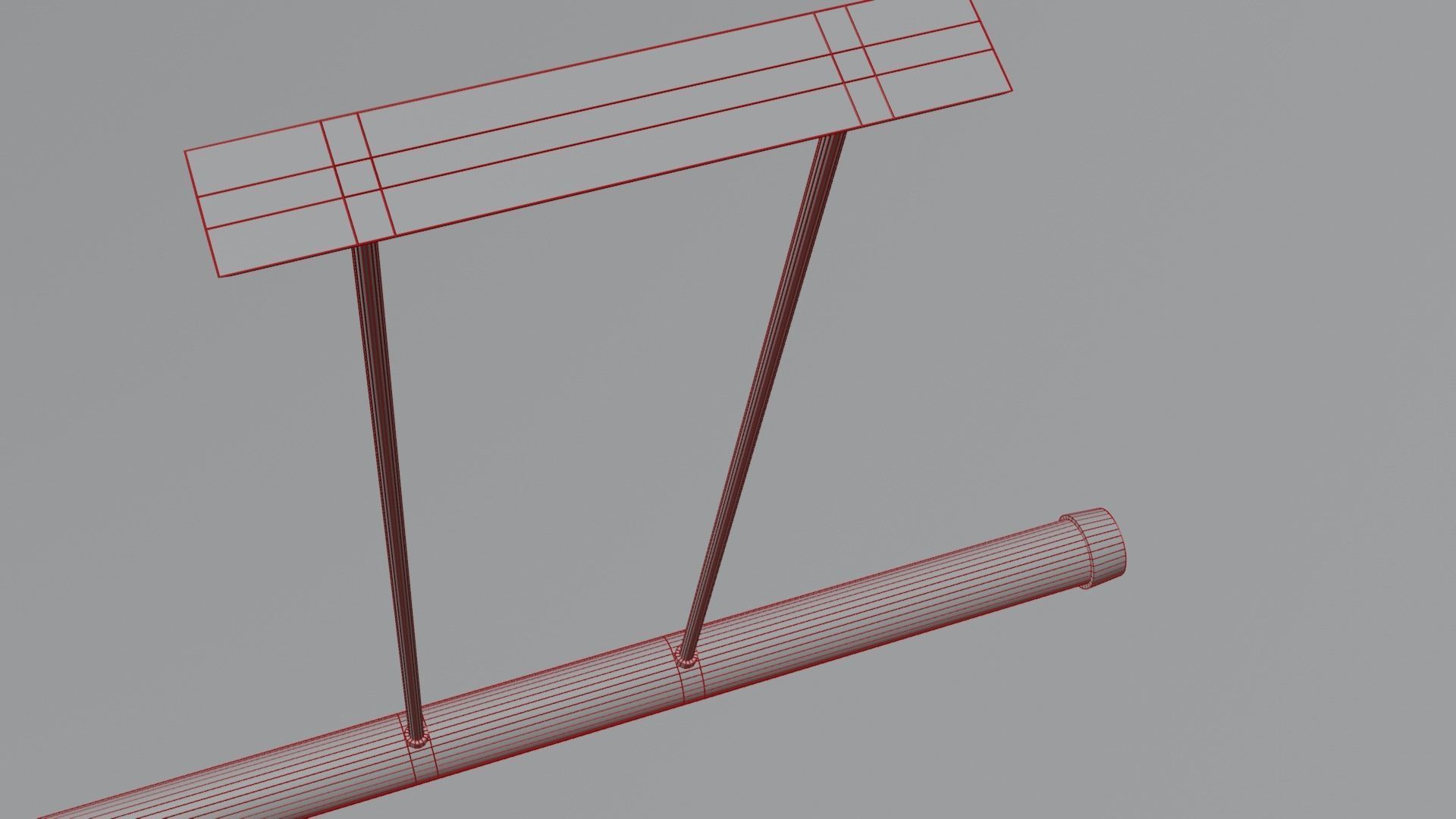 Ceiling lamp Low-poly 3D model_5