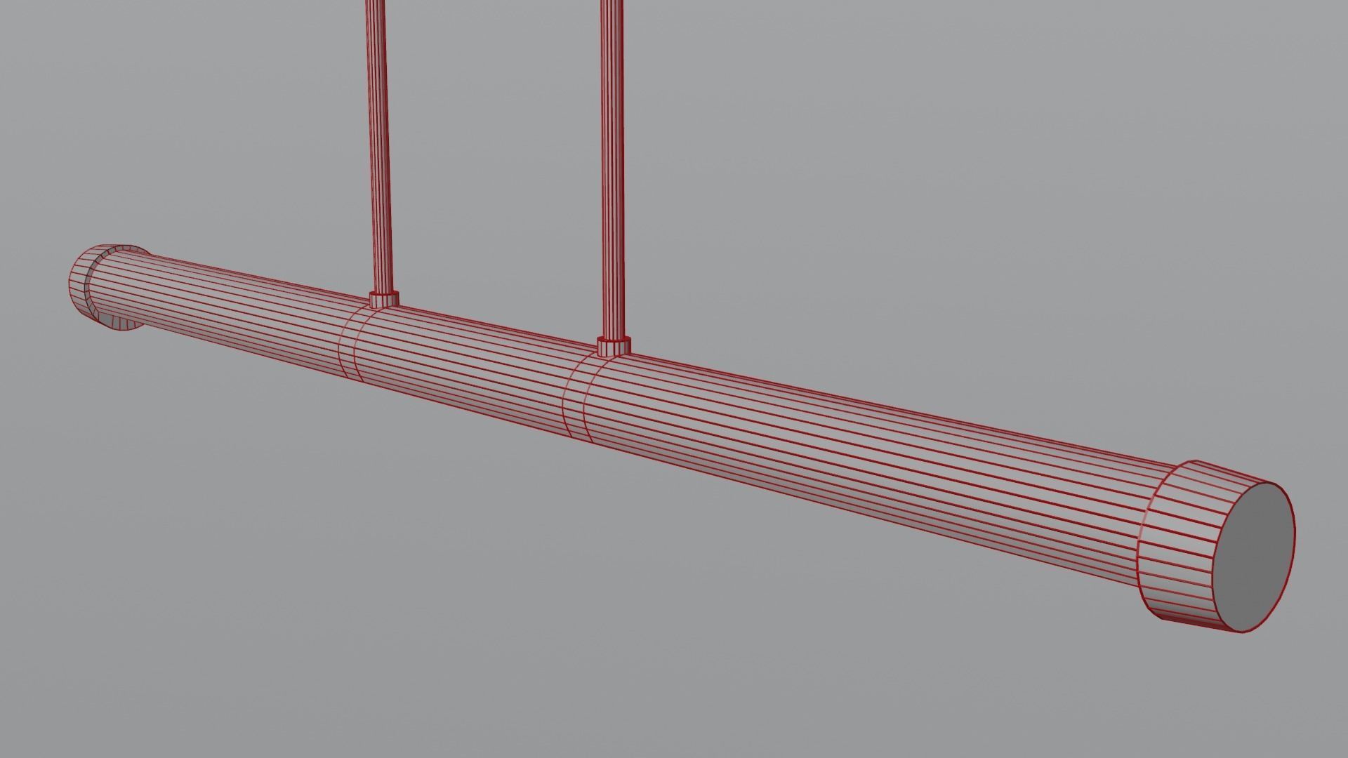 Ceiling lamp Low-poly 3D model_2