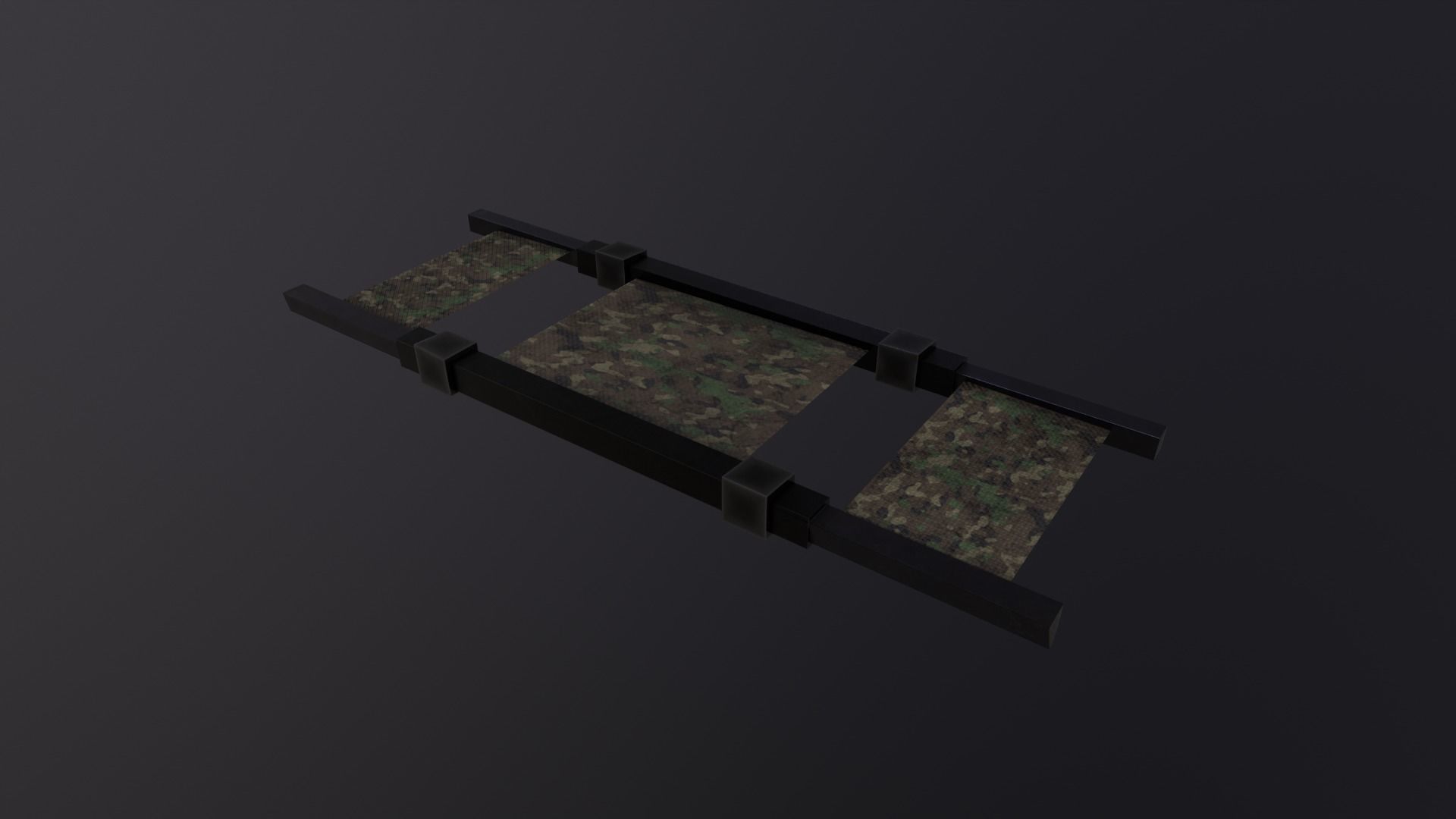 98Military Stretcher Game Ready - Low Poly 3D Model Low-poly 3D model_6