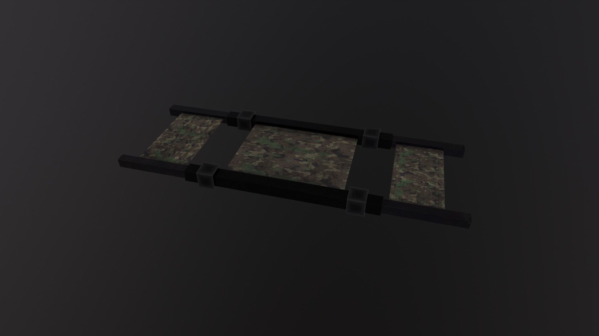 98Military Stretcher Game Ready - Low Poly 3D Model Low-poly 3D model_4