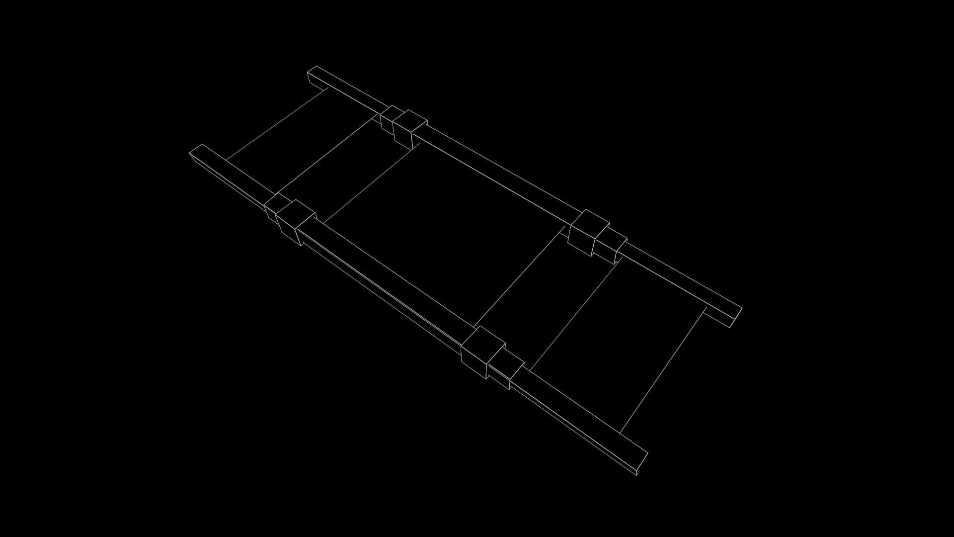 98Military Stretcher Game Ready - Low Poly 3D Model Low-poly 3D model_7