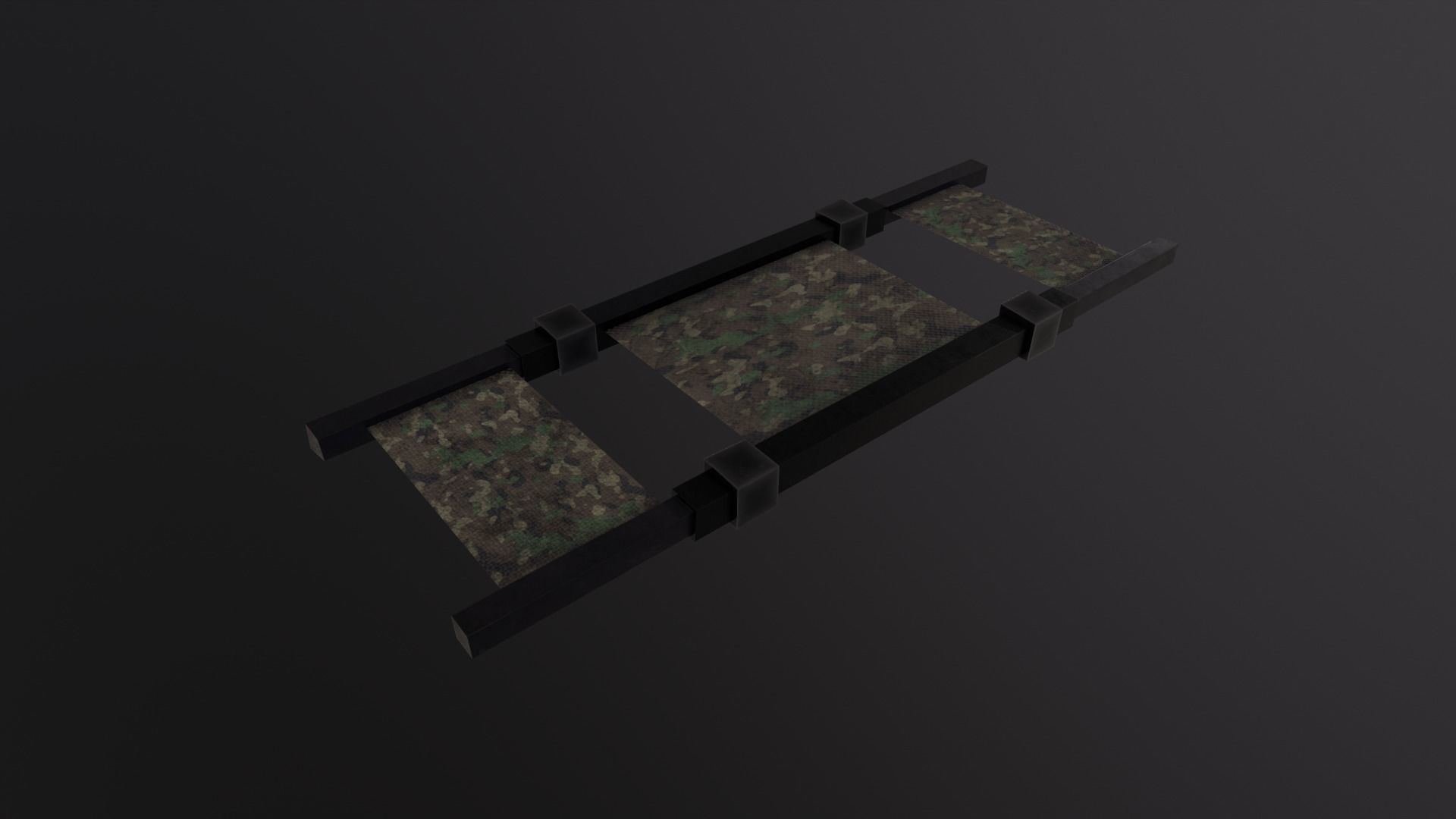 98Military Stretcher Game Ready - Low Poly 3D Model Low-poly 3D model_5