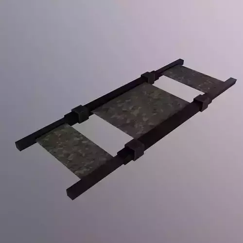 98Military Stretcher Game Ready - Low Poly 3D Model