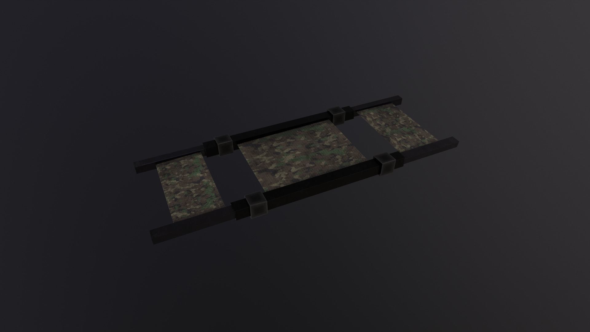 98Military Stretcher Game Ready - Low Poly 3D Model Low-poly 3D model_2