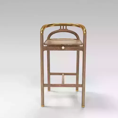Bar Chair Gold  3D model