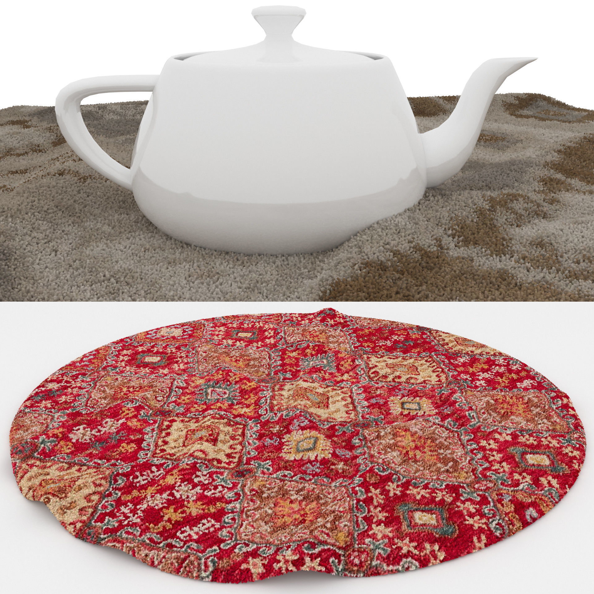 Rugs No 245 Low-poly 3D model_1