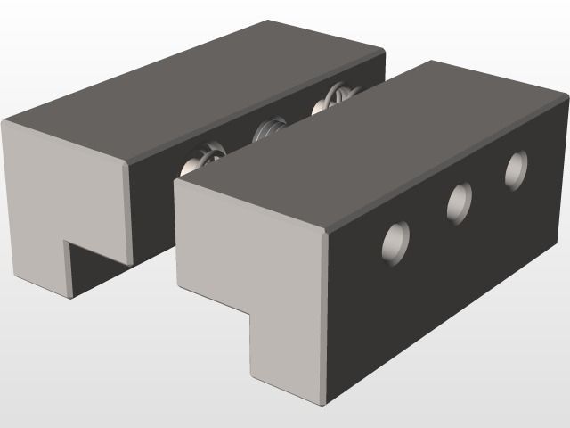 Vise Jaw Stop Free 3D model_1