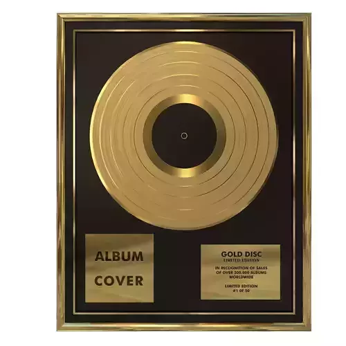 The Golden Disc Award Low-poly 3D model