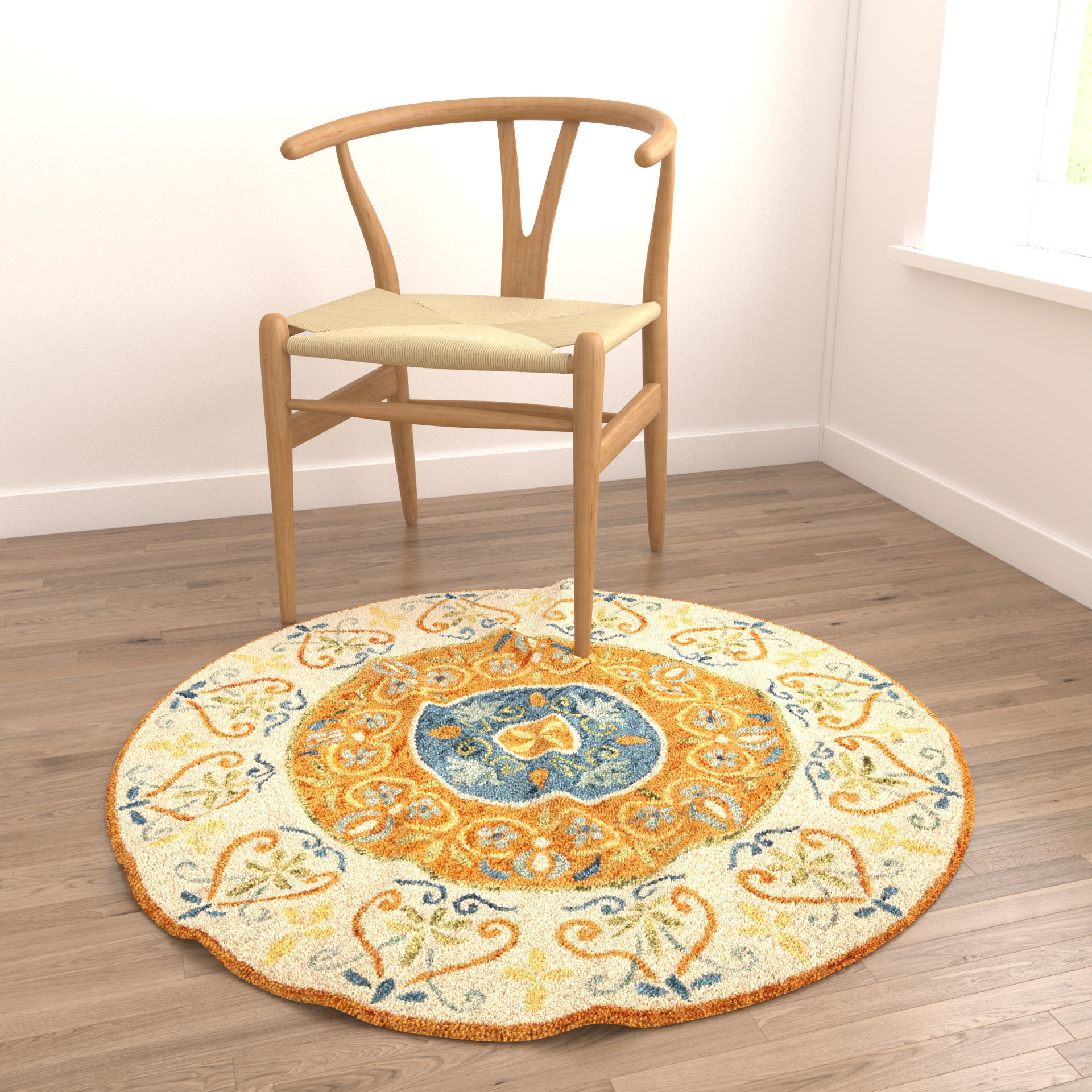 Rugs No 246 Low-poly 3D model_4