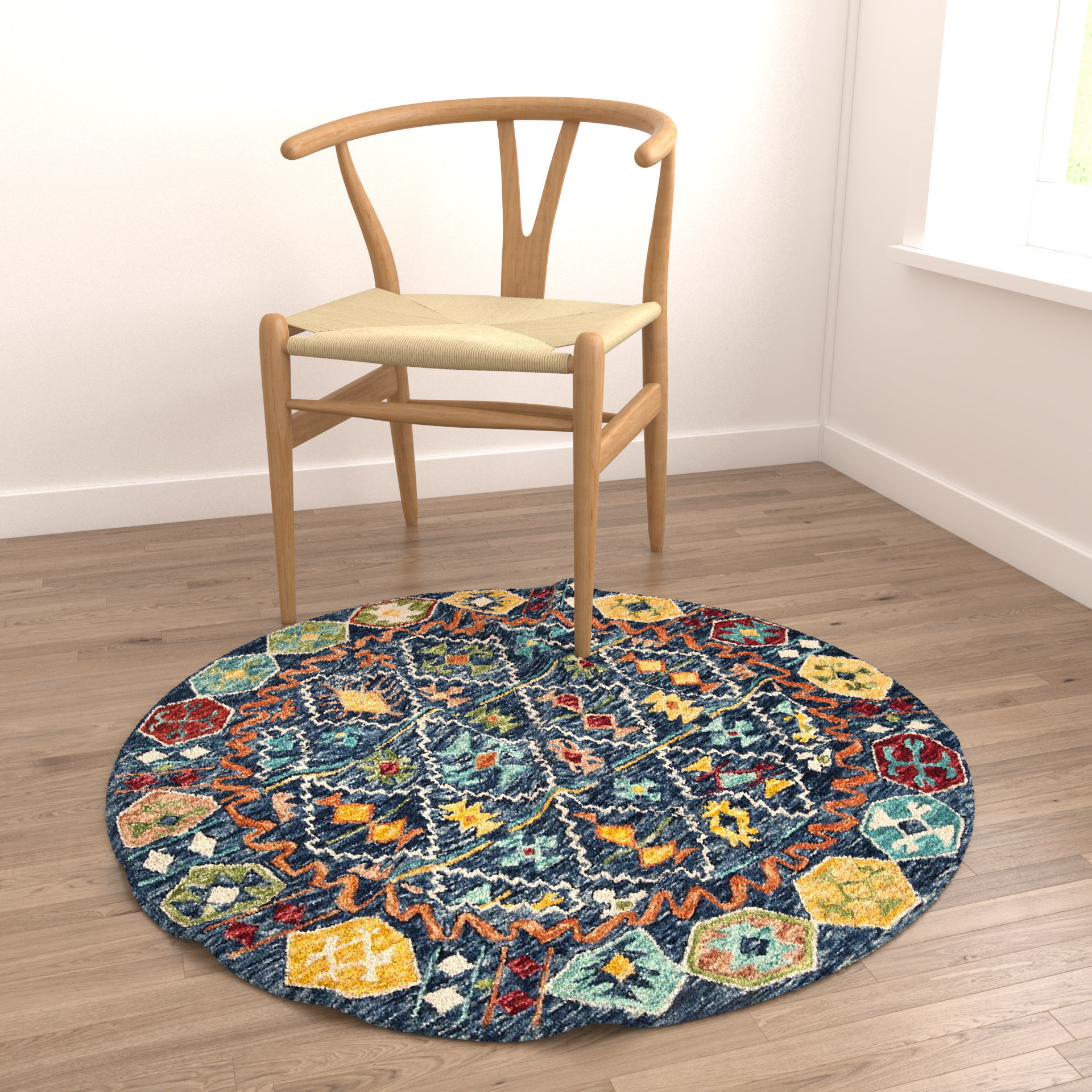 Rugs No 246 Low-poly 3D model_3