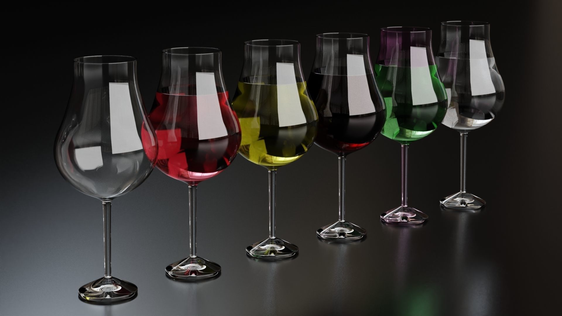 Wine glass 2 3D model_2