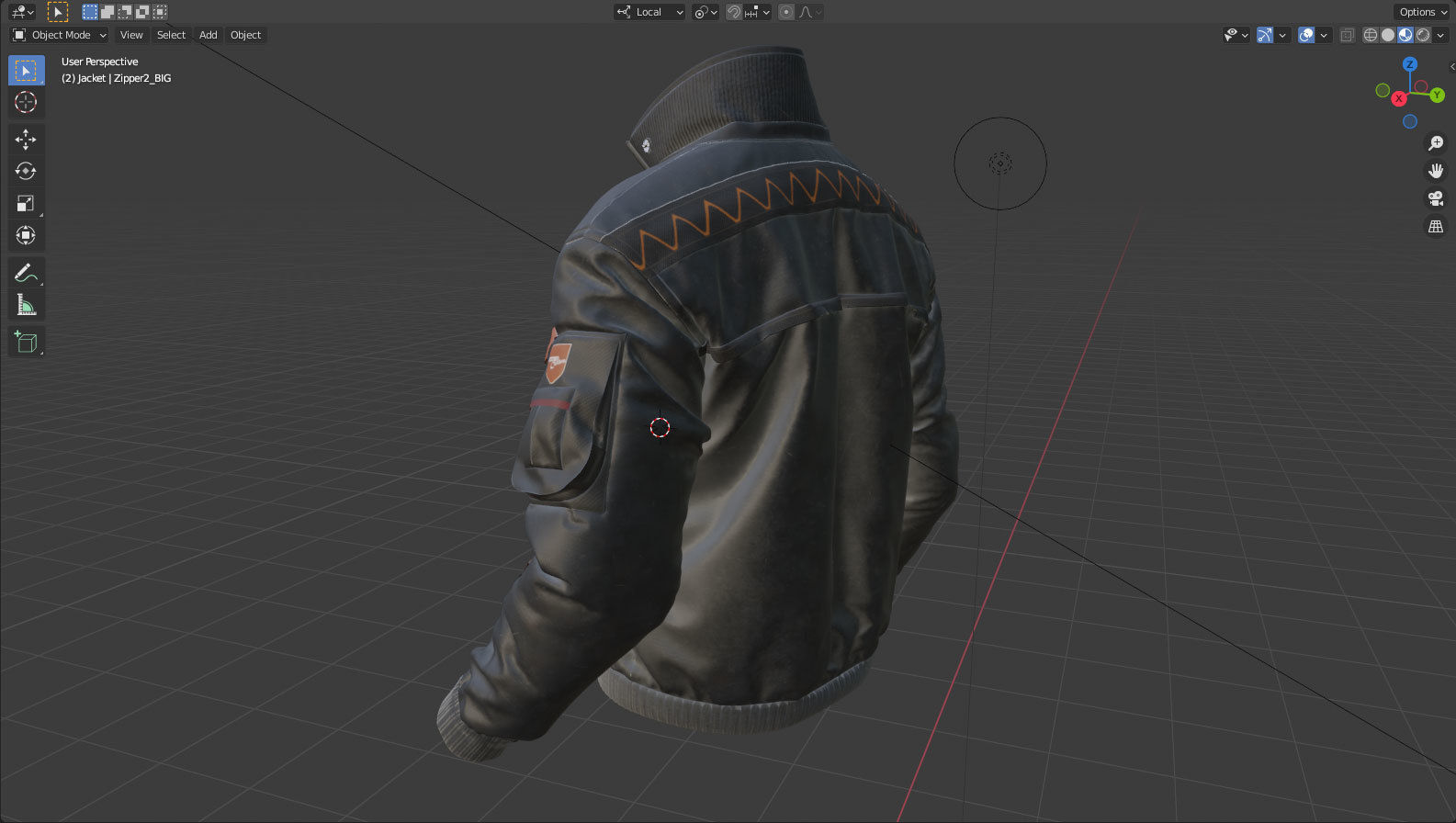 The Jacket 05 - 74 Marvelous Designer and Clo3D 3D model_10