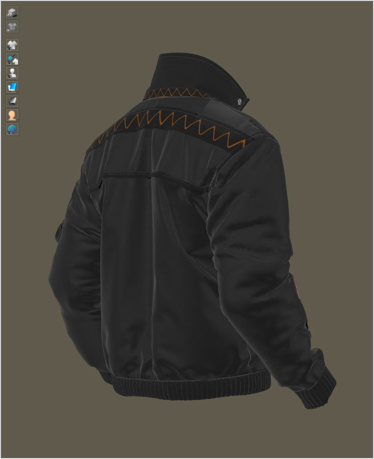 The Jacket 05 - 74 Marvelous Designer and Clo3D 3D model_6