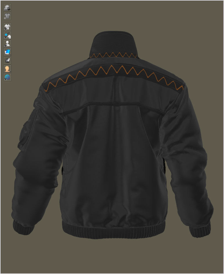 The Jacket 05 - 74 Marvelous Designer and Clo3D 3D model_5