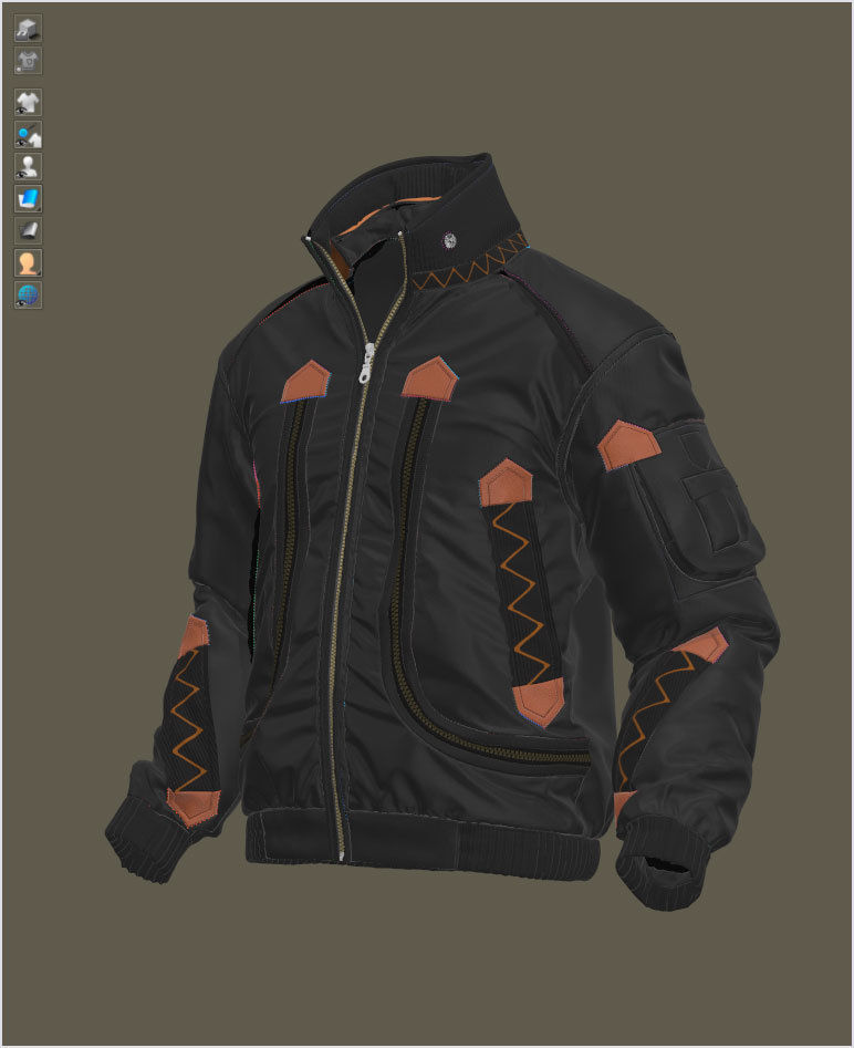 The Jacket 05 - 74 Marvelous Designer and Clo3D 3D model_2