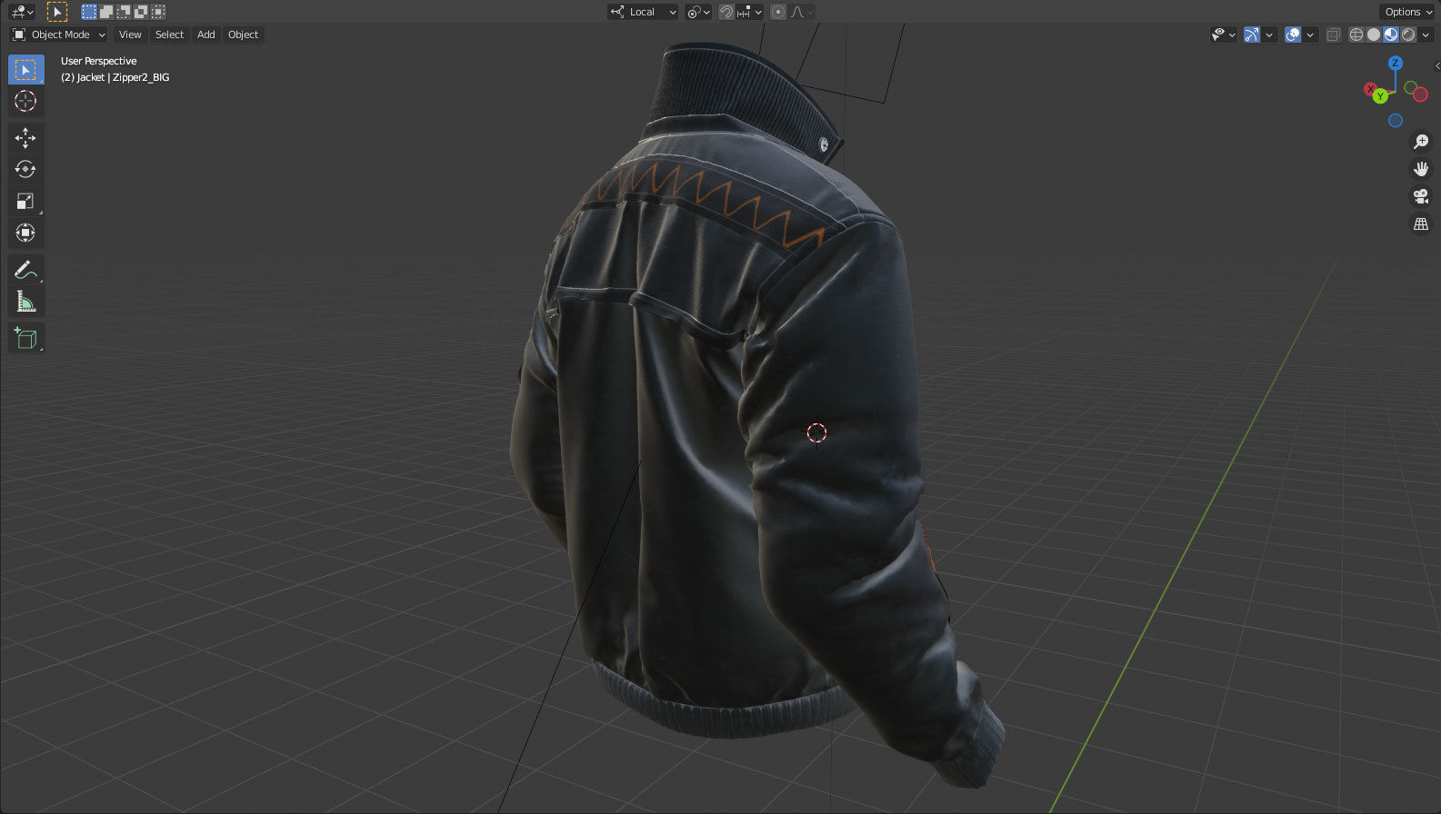 The Jacket 05 - 74 Marvelous Designer and Clo3D 3D model_11