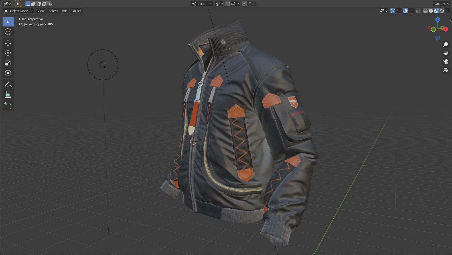 The Jacket 05 - 74 Marvelous Designer and Clo3D 3D model_9