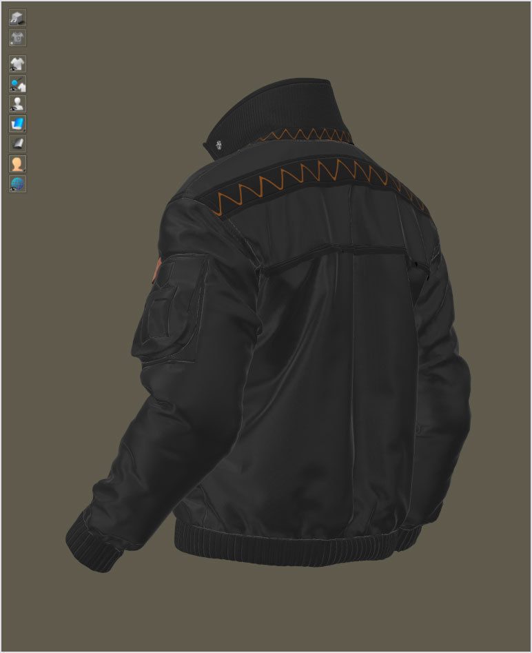The Jacket 05 - 74 Marvelous Designer and Clo3D 3D model_4
