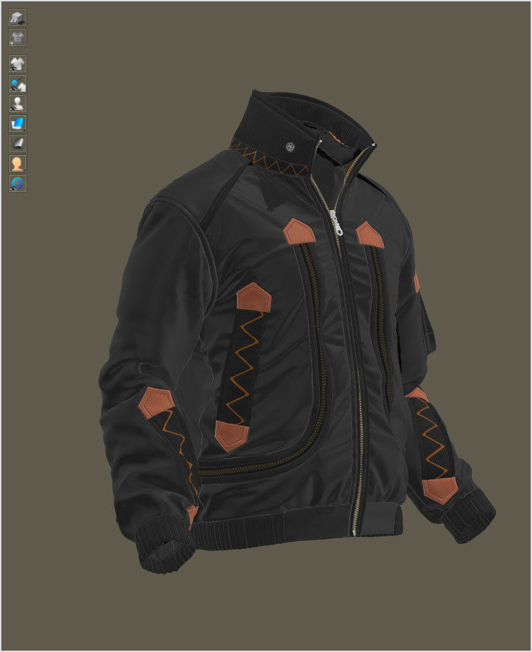 The Jacket 05 - 74 Marvelous Designer and Clo3D 3D model_7