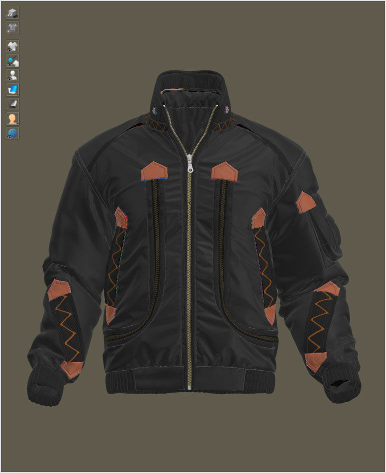The Jacket 05 - 74 Marvelous Designer and Clo3D 3D model_1