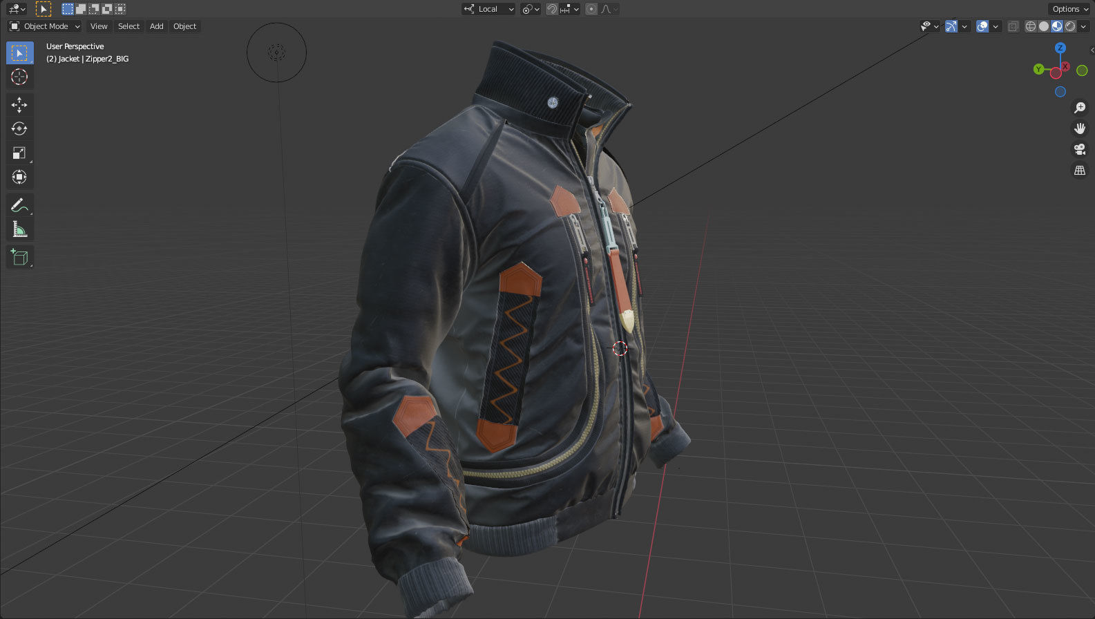 The Jacket 05 - 74 Marvelous Designer and Clo3D 3D model_12