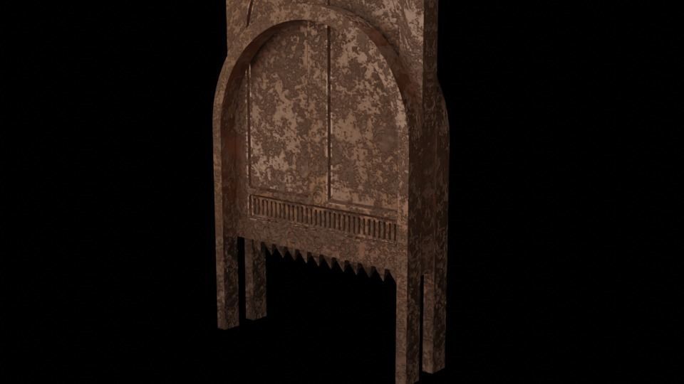 Jabbas Throne Room - Set 6 - Main Entrance 1-6 scale Hottoys 3D print model_37