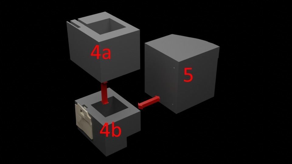 Jabbas Throne Room - Set 6 - Main Entrance 1-6 scale Hottoys 3D print model_28