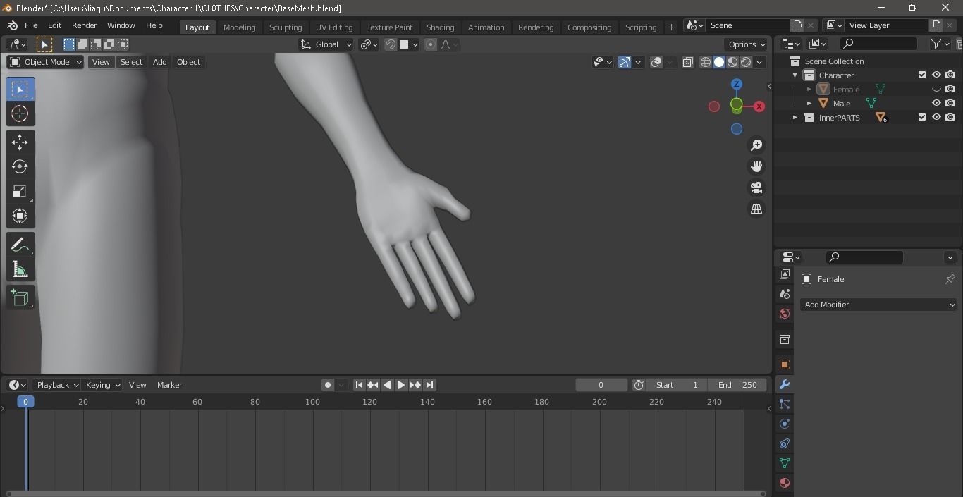 BaseMesh Free 3D model_5