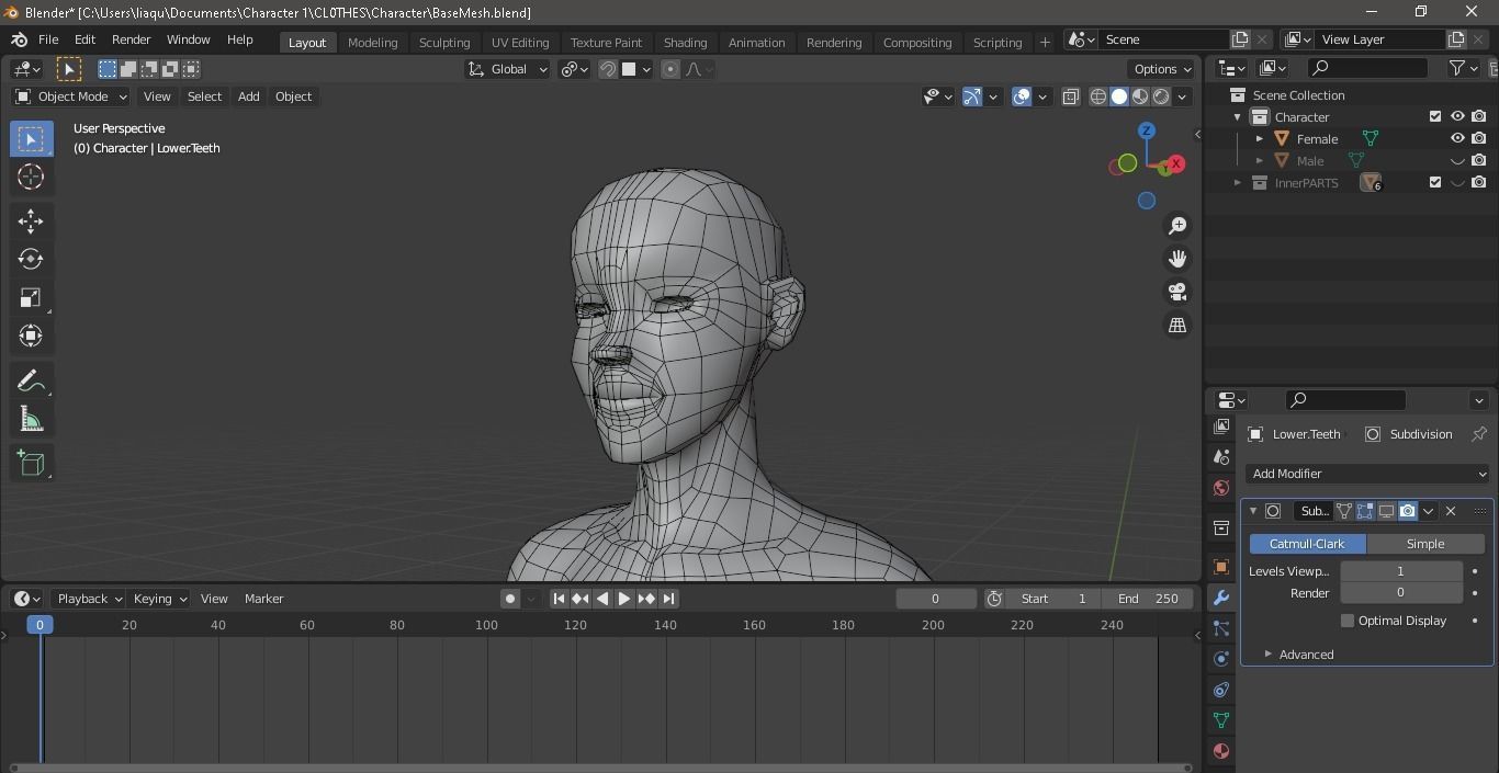 BaseMesh Free 3D model_12