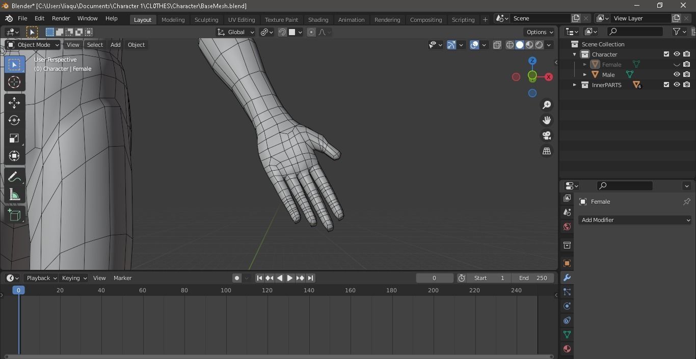 BaseMesh Free 3D model_4