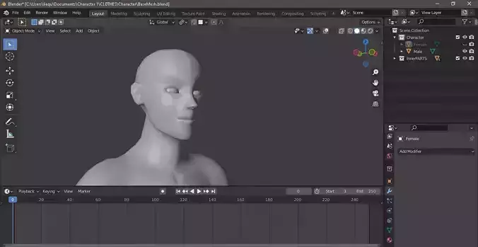 BaseMesh Free 3D model BaseMesh Free 3D model