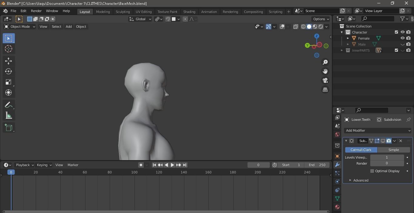 BaseMesh Free 3D model_13