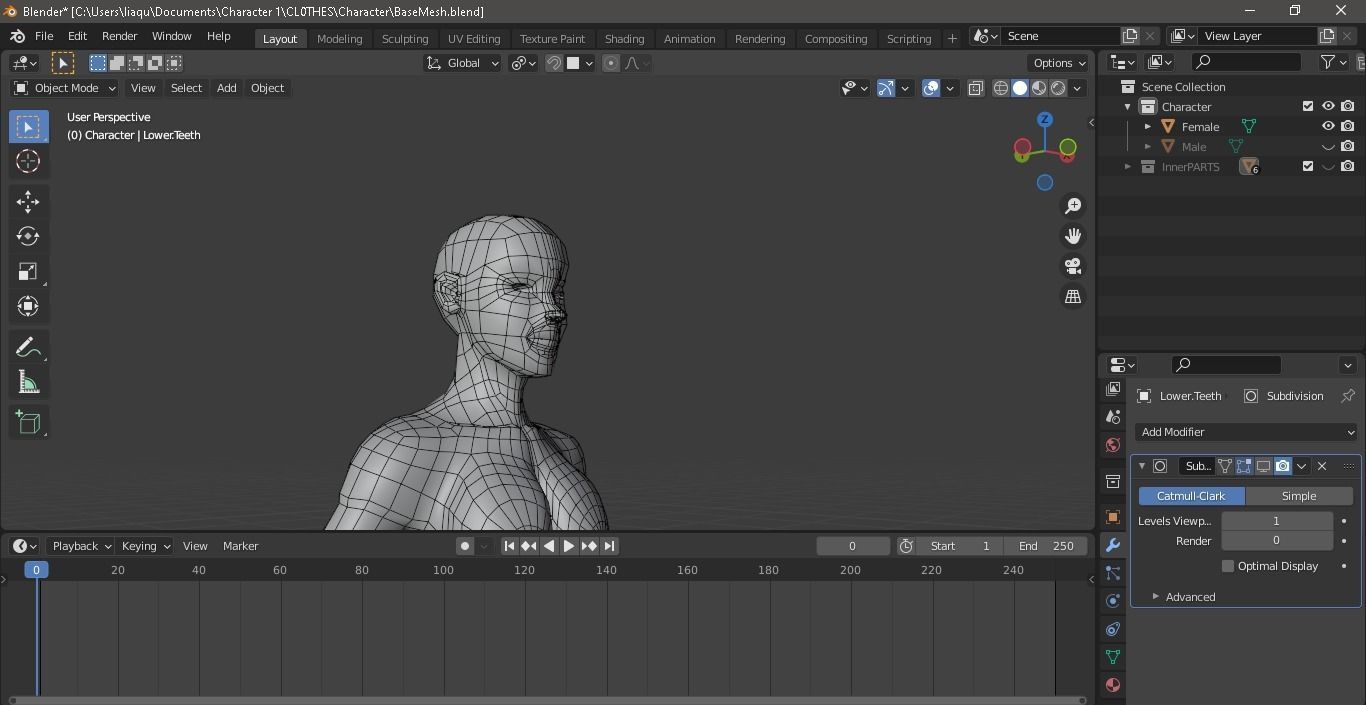 BaseMesh Free 3D model_14