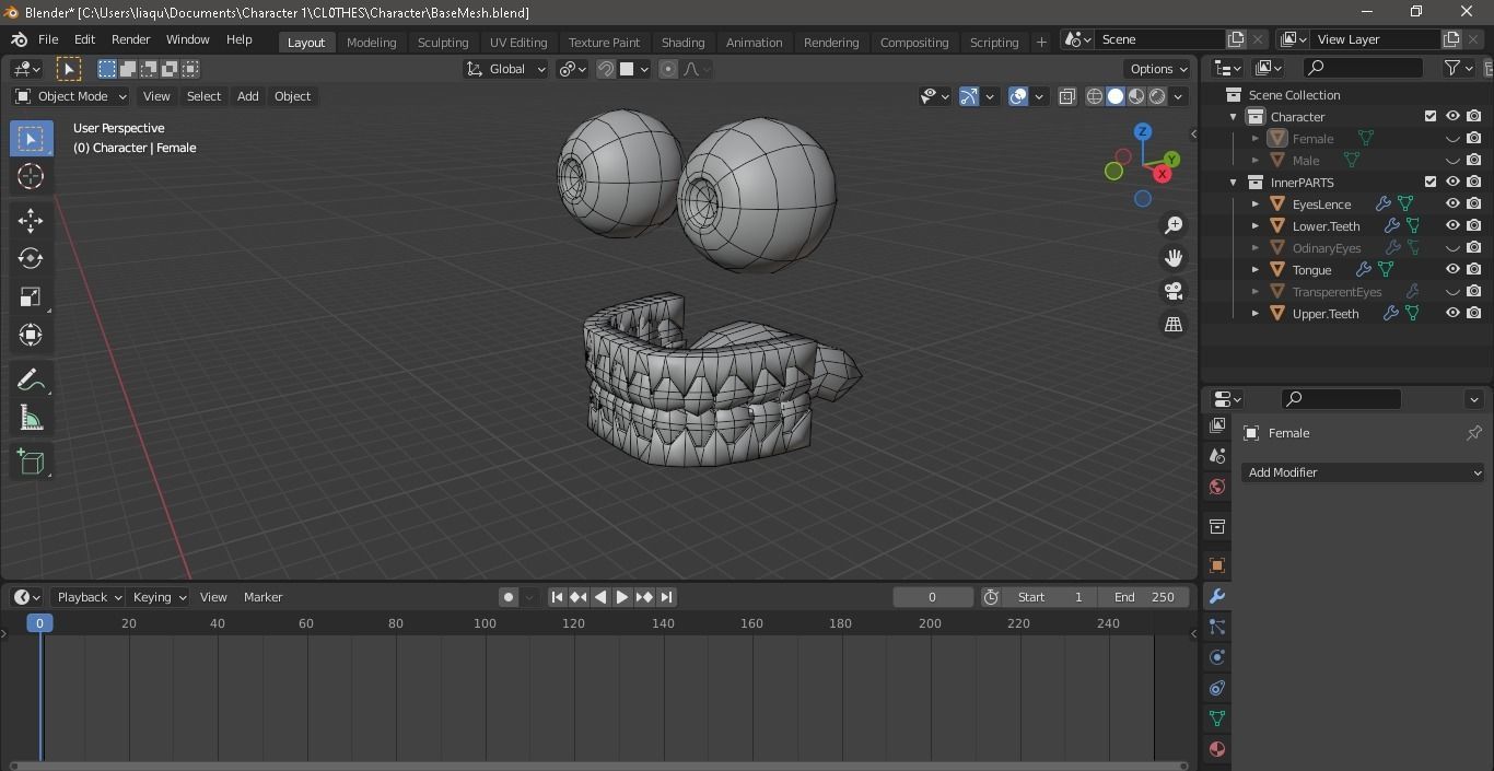 BaseMesh Free 3D model_10