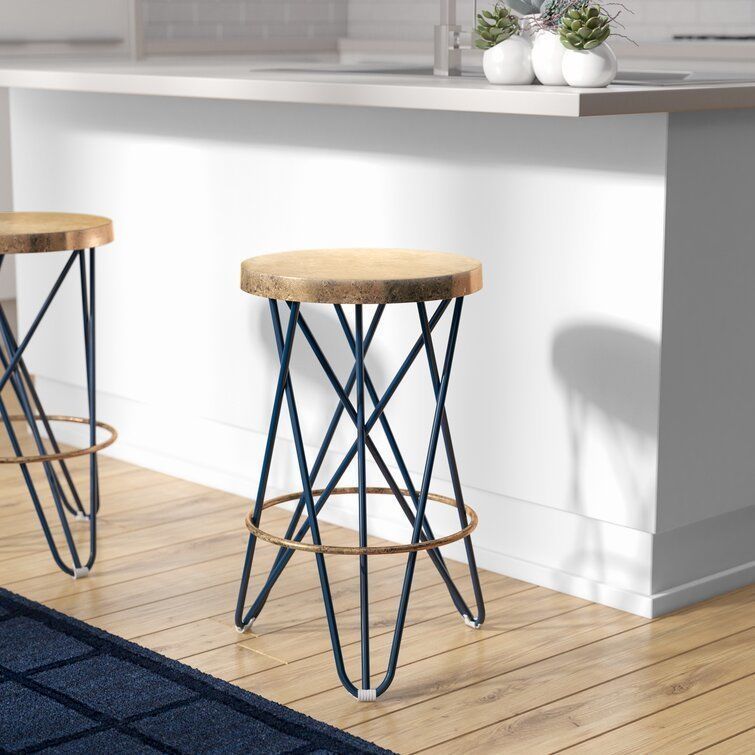 Counter Bar Stool Tall High Chair- 4 colour 3D model_34