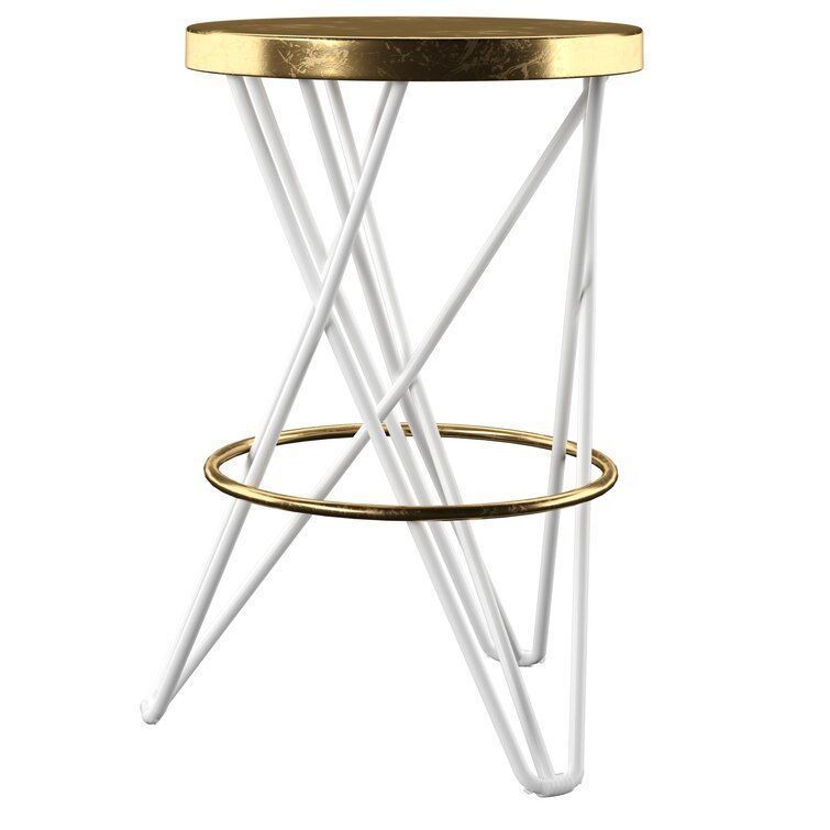 Counter Bar Stool Tall High Chair- 4 colour 3D model_13