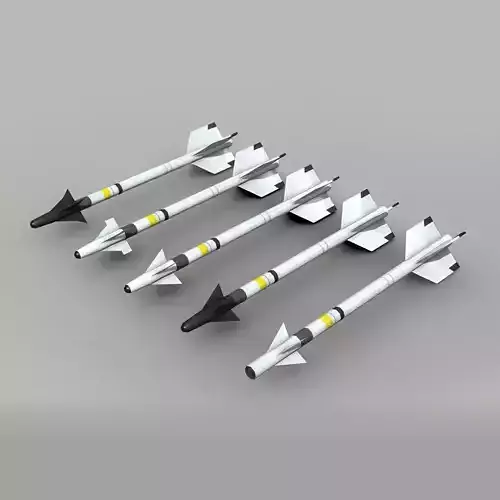  AIM-9 Sidewinder Pack Low-poly 3D model