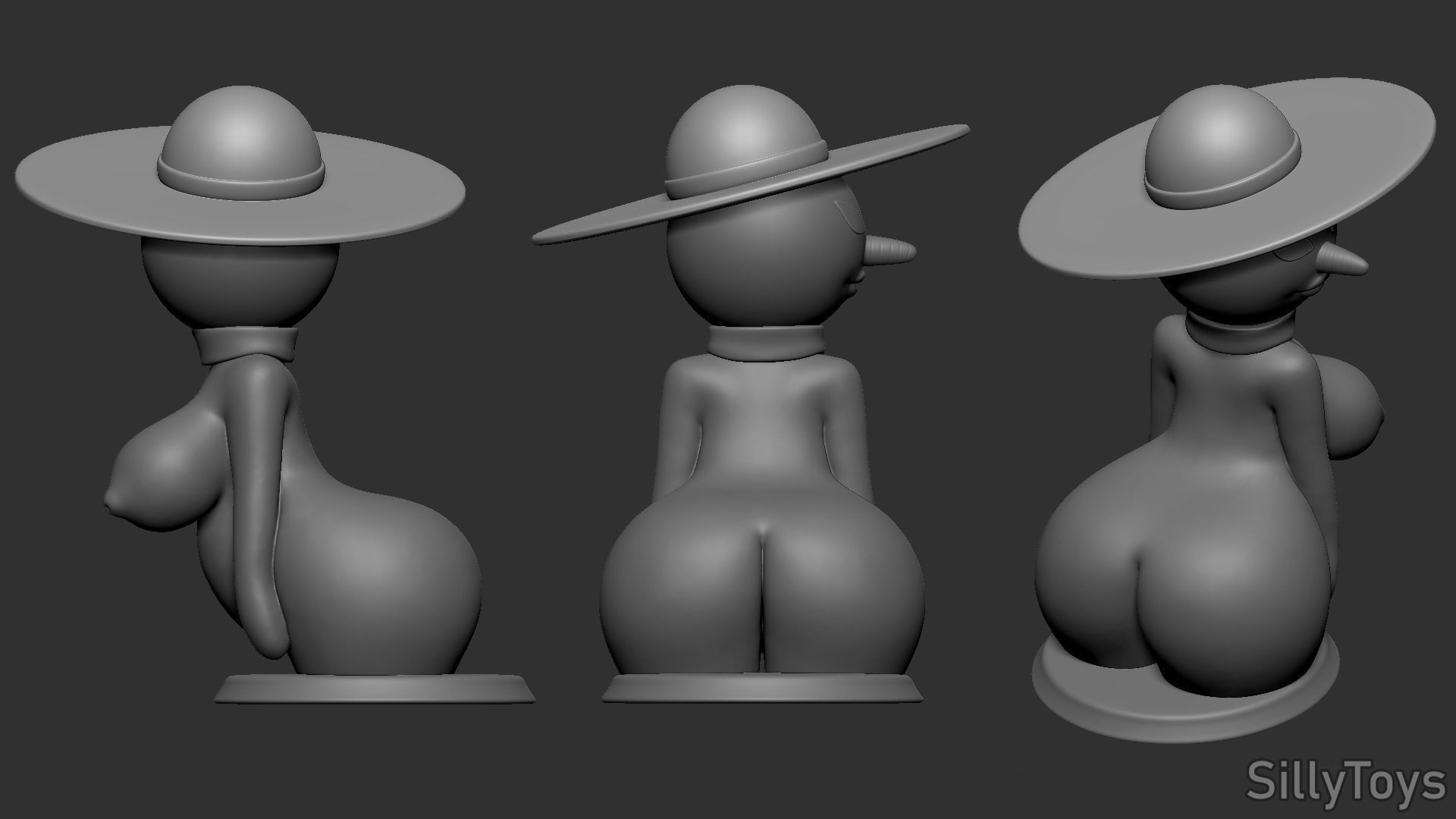 SnowWoman NSFW 3D print model_3