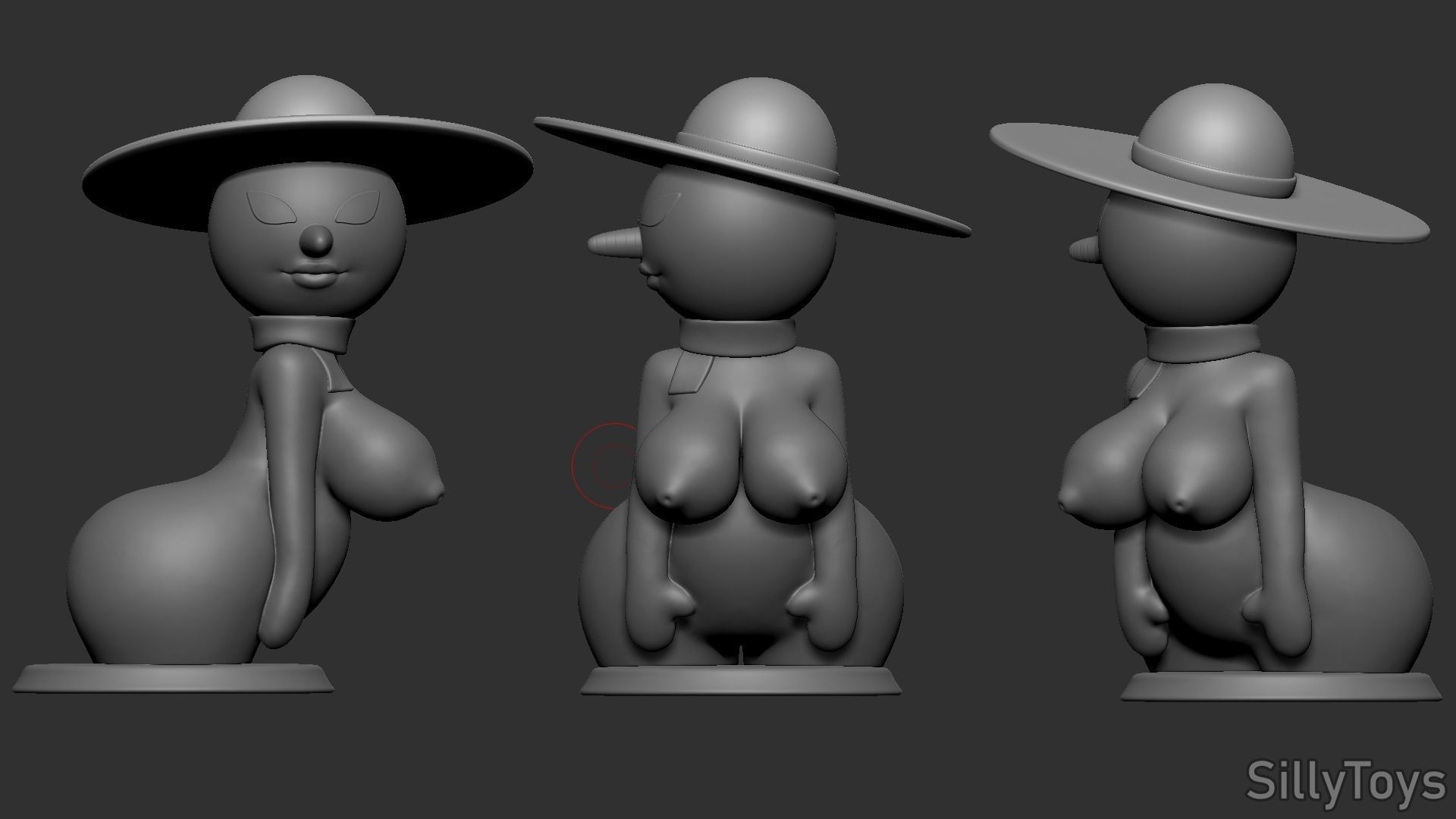 SnowWoman NSFW 3D print model_2