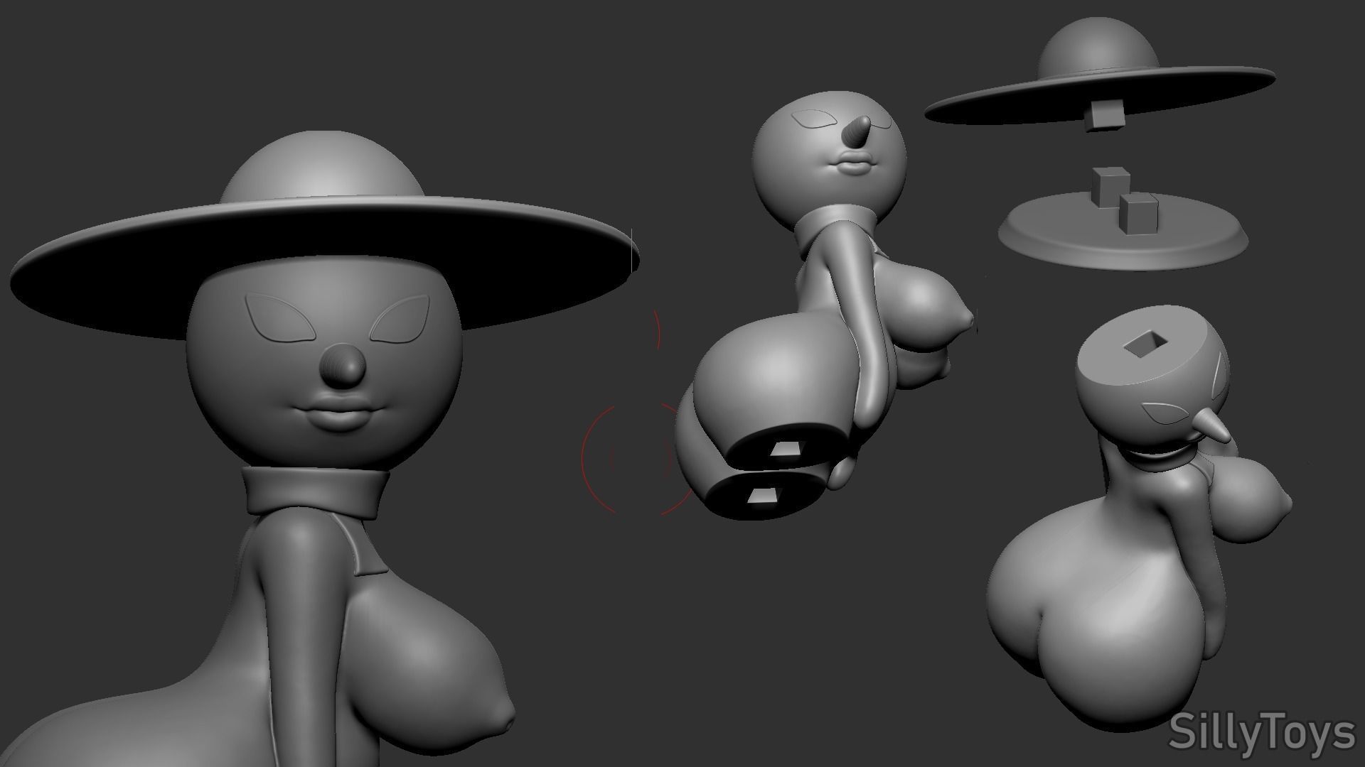 SnowWoman NSFW 3D print model_4